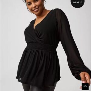Torrid Long Sleeve Babydoll